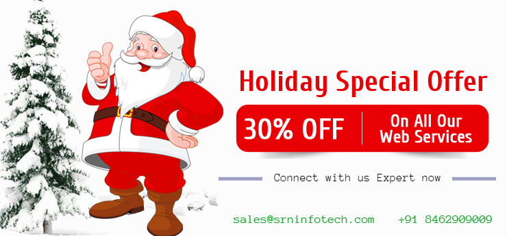 Christmas Offer: 30% Discount on all Web Design and Development Services.