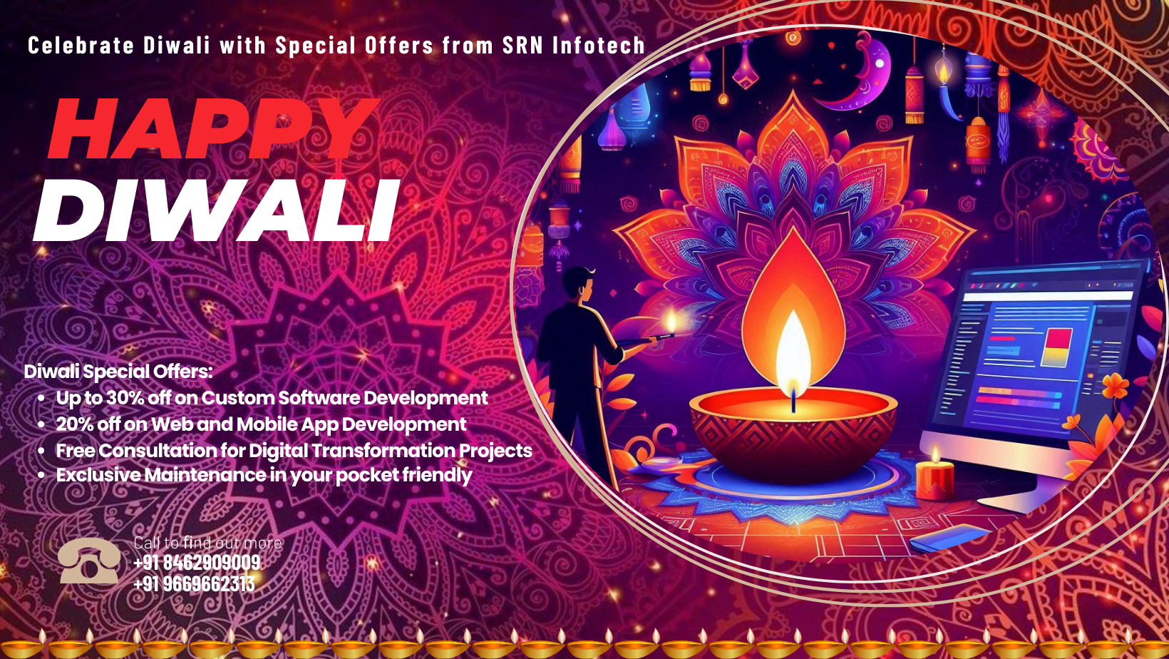 Celebrate Diwali with Special Offers from SRN Infotech !